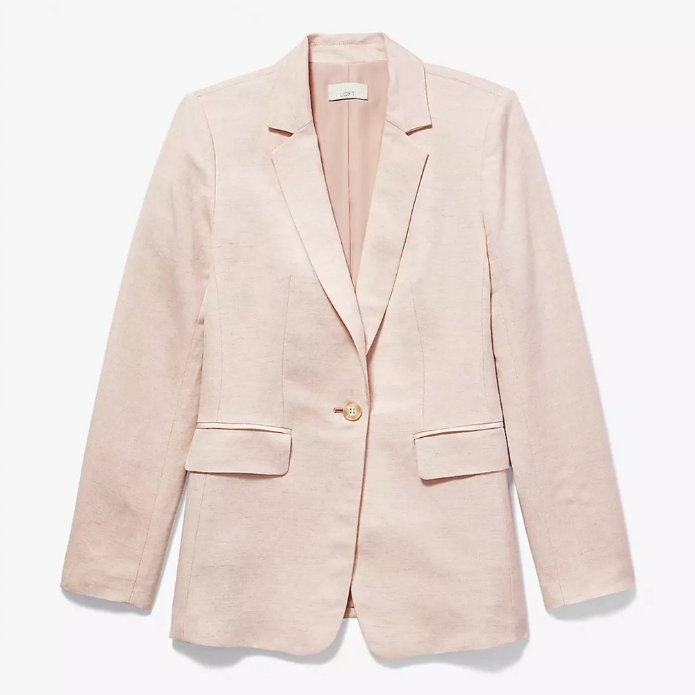 ❤️🔥LOFT - Flax Linen Blend Modern Blazer - 12